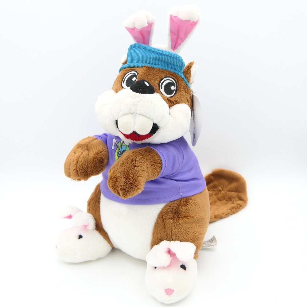 Buc-ee's Easter Bunny Beaver Mascot 12" Plush 2025 Easter Ages 3+ New w/ Tag